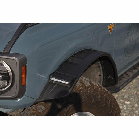 ATTICA 4X4 Fender Flares LED Lights, Black ATTFB01H102-BX-F